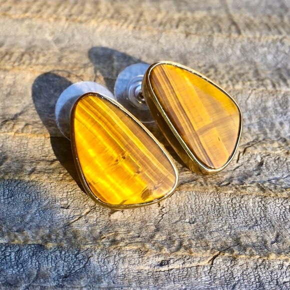Tica Rosa Jewelry - 🦋New Listing:Tica Rosa Tigers Eye Earrings, NWT.